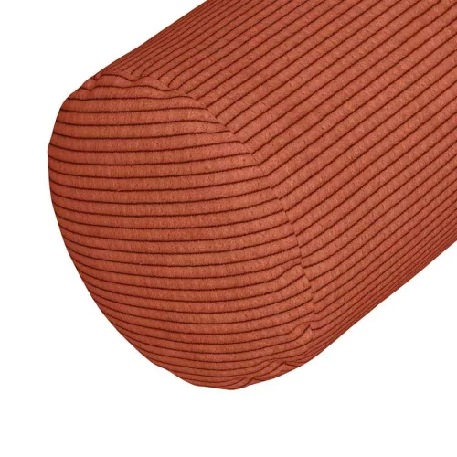 Hengerpárnák 2 pcs Piros Narancs Ø 15 x 40 cm Bársonyos szövet