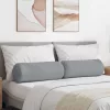 Hengerpárnák 2 pcs Világosszürke Ø 25 x 70 cm szövet