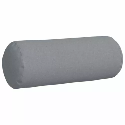 Hengerpárnák 2 pcs Világosszürke Ø 25 x 70 cm szövet