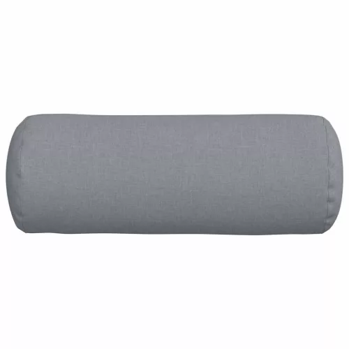 Hengerpárnák 2 pcs Világosszürke Ø 25 x 70 cm szövet