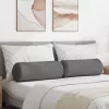Hengerpárnák 2 pcs Sötétszürke Ø 25 x 70 cm szövet
