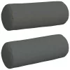 Hengerpárnák 2 pcs Sötétszürke Ø 25 x 70 cm szövet