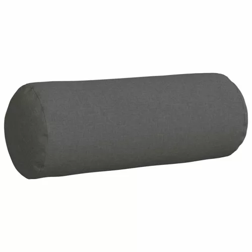 Hengerpárnák 2 pcs Sötétszürke Ø 25 x 70 cm szövet