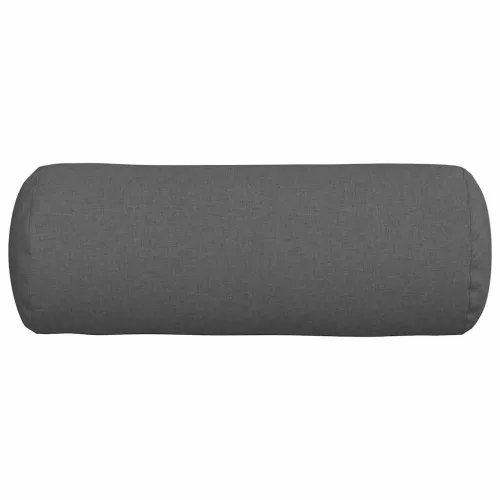 Hengerpárnák 2 pcs Sötétszürke Ø 25 x 70 cm szövet