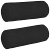 Hengerpárnák 2 pcs Fekete Ø 25 x 70 cm szövet