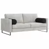 Hengerpárnák 2 pcs Fekete Ø 25 x 70 cm szövet