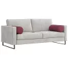 Hengerpárnák 2 pcs Bordó Ø 25 x 70 cm szövet