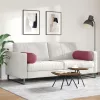 Hengerpárnák 2 pcs Bordó Ø 25 x 70 cm szövet