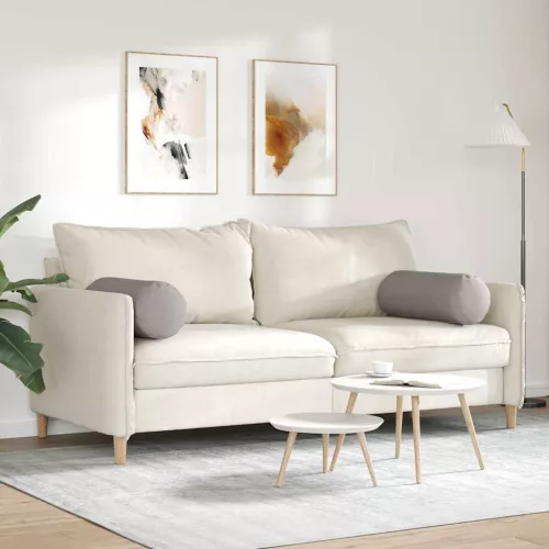 Hengerpárnák 2 pcs Tópszínű Ø 25 x 70 cm szövet