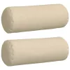 Hengerpárnák 2 pcs Krém Ø 25 x 70 cm szövet