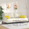 Hengerpárnák 2 pcs Világos sárga Ø 25 x 70 cm szövet