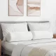 Hengerpárnák 2 pcs Fehér Ø 25 x 70 cm szövet