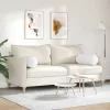 Hengerpárnák 2 pcs Fehér Ø 25 x 70 cm szövet