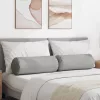 Hengerpárnák 2 pcs Felhőszürke Ø 25 x 70 cm szövet