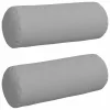 Hengerpárnák 2 pcs Felhőszürke Ø 25 x 70 cm szövet