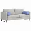 Hengerpárnák 2 pcs Farmerkék Ø 25 x 70 cm szövet