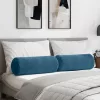 Hengerpárnák 2 pcs Kék Ø 25 x 70 cm Bársonyos szövet