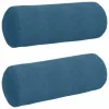 Hengerpárnák 2 pcs Kék Ø 25 x 70 cm Bársonyos szövet
