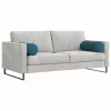 Hengerpárnák 2 pcs Kék Ø 25 x 70 cm Bársonyos szövet