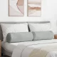 Hengerpárnák 2 pcs Világosszürke Ø 25 x 70 cm Bársonyos szövet