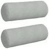 Hengerpárnák 2 pcs Világosszürke Ø 25 x 70 cm Bársonyos szövet