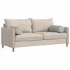 Hengerpárnák 2 pcs Világosszürke Ø 25 x 70 cm Bársonyos szövet