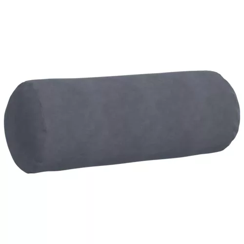 Hengerpárnák 2 pcs Sötétszürke Ø 25 x 70 cm Bársonyos szövet
