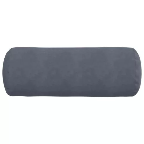Hengerpárnák 2 pcs Sötétszürke Ø 25 x 70 cm Bársonyos szövet