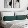 Hengerpárnák 2 pcs Sötétzöld Ø 25 x 70 cm Bársonyos szövet