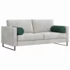 Hengerpárnák 2 pcs Sötétzöld Ø 25 x 70 cm Bársonyos szövet