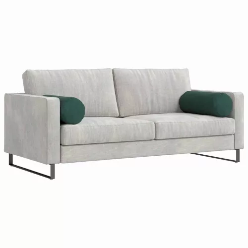 Hengerpárnák 2 pcs Sötétzöld Ø 25 x 70 cm Bársonyos szövet