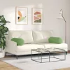 Hengerpárnák 2 pcs Világos zöld Ø 25 x 70 cm Bársonyos szövet