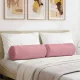Hengerpárnák 2 pcs Rózsaszín Ø 25 x 70 cm Bársonyos szövet