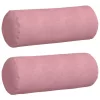 Hengerpárnák 2 pcs Rózsaszín Ø 25 x 70 cm Bársonyos szövet