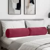 Hengerpárnák 2 pcs Bordó Ø 25 x 70 cm Bársonyos szövet