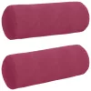 Hengerpárnák 2 pcs Bordó Ø 25 x 70 cm Bársonyos szövet