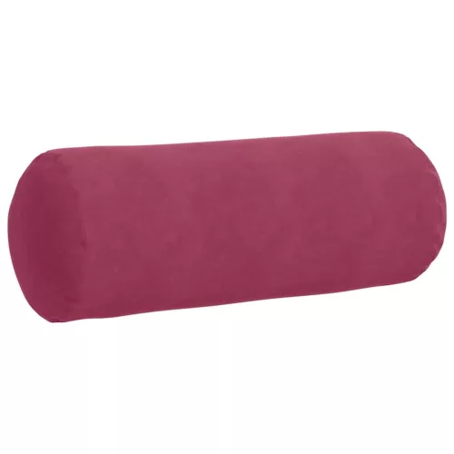 Hengerpárnák 2 pcs Bordó Ø 25 x 70 cm Bársonyos szövet
