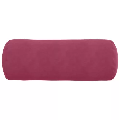 Hengerpárnák 2 pcs Bordó Ø 25 x 70 cm Bársonyos szövet