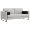 Hengerpárnák 2 pcs Fekete Ø 25 x 70 cm Bársonyos szövet