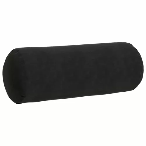 Hengerpárnák 2 pcs Fekete Ø 25 x 70 cm Bársonyos szövet