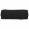 Hengerpárnák 2 pcs Fekete Ø 25 x 70 cm Bársonyos szövet