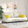 Hengerpárnák 2 pcs Sárga Ø 25 x 70 cm Bársonyos szövet