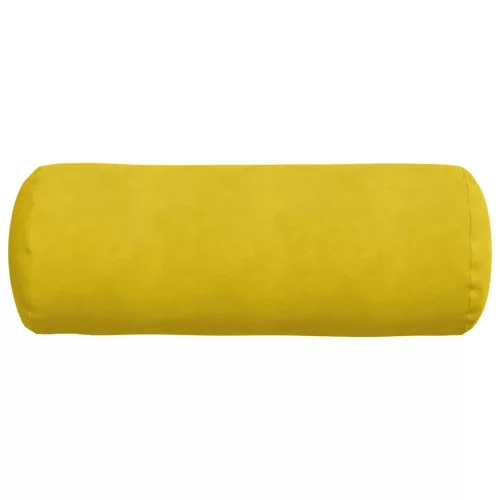 Hengerpárnák 2 pcs Sárga Ø 25 x 70 cm Bársonyos szövet