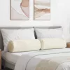 Hengerpárnák 2 pcs Krém Ø 25 x 70 cm Bársonyos szövet