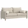 Hengerpárnák 2 pcs Krém Ø 25 x 70 cm Bársonyos szövet