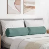 Hengerpárnák 2 pcs Tengeri Zöld Ø 25 x 70 cm Bársonyos szövet