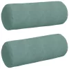 Hengerpárnák 2 pcs Tengeri Zöld Ø 25 x 70 cm Bársonyos szövet