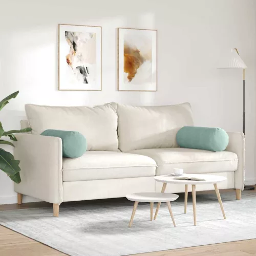 Hengerpárnák 2 pcs Tengeri Zöld Ø 25 x 70 cm Bársonyos szövet
