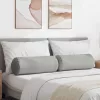 Hengerpárnák 2 pcs Világosszürke Ø 25 x 70 cm