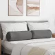 Hengerpárnák 2 pcs Sötétszürke Ø 25 x 70 cm Mikroszálas Szövet